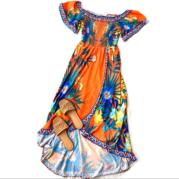 Jealous Tomato Dresses & Skirts - Jealous Tomato • Tropical High Low Vacation Dress